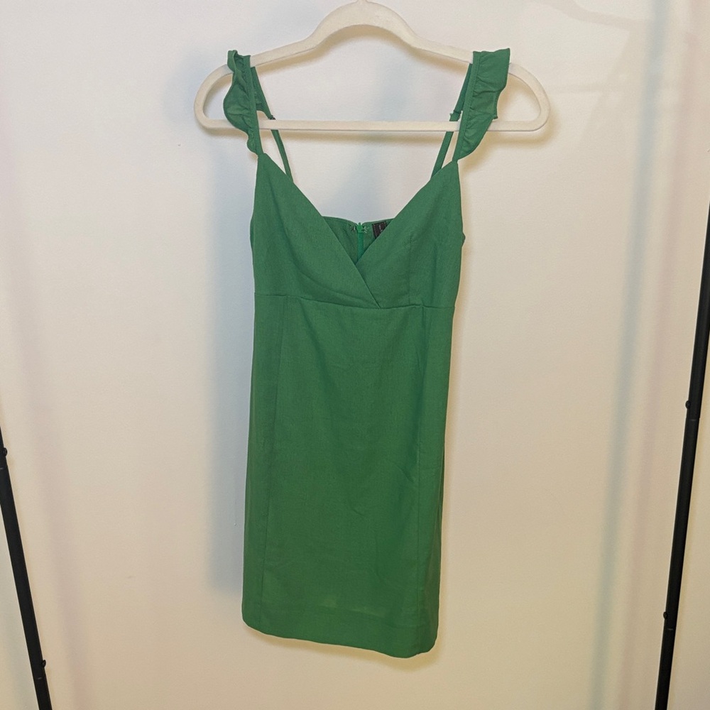 Valia Vibrant Green Mini Dress